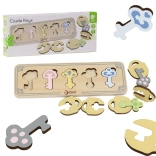 drevená montessori vkladačka kľúče a zámky CLASSIC WORLD