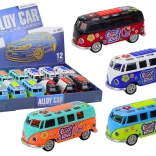 Kovový autobus Camper s osvetlením a zvukmi