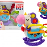 Senzorická hračka koník Gumové prvky Chrastítka