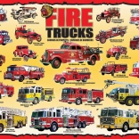 Puzzle Požiarnicke Autá 100 Dielikov
