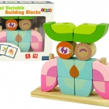 Kreatívna drevená 3D skladačka sova