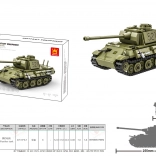 Stavebnica zelený tank 638 dielikov