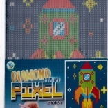 Grafix diamantové maľovanie raketa 15x20 cm