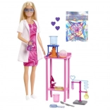 Barbie bábika vedkyňa s laboratórnou sadou