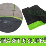 Ochranná sieť na trampolínu 244 cm (8 ft) so 6 tunelmi SkyRamiz, zelená