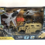 Veľká vojenská sada stíhačka a bojová technika