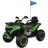 Veľká detská elektrická štvorkolka 4x4 zelená