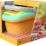 Herný set piknikový košík s burgerom