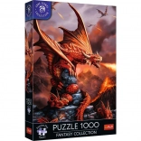 TREFL puzzle Premium Plus Fantasy: ohnivý drak 1000 dielikov
