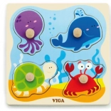 Drevené vkladacie puzzle more