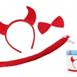 Súprava čertovských doplnkov 3 ks