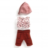 Oblečenie pre bábiku Burgundy