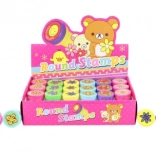 Veselé samonamáčacie pečiatky pre deti, sada 24 ks