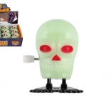 Skákajúca plastová lebka 5 cm - 12 kusov v boxe