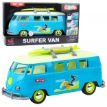 Surfer van – svetelný a zvukový mikrobus s odnímateľným surfom, tyrkysový