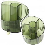 Organizér na písacie potreby priehľadný zelený