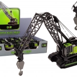 Detský stavebný žeriav s kovovým hákom v čierno-zelenej farbe