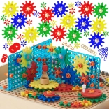 Sada ozubených kolies a remeníc MASTERKIDZ STEM, 198 dielov