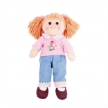 Látková bábika BIGJIGS TOYS Molly 38 cm