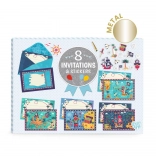 DJECO darčeková sada pozvánok Piráti