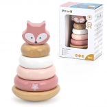 drevená stohovacia pyramída líška PolarB od VIGA