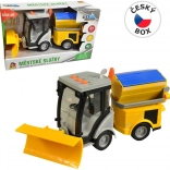 Odpratávacie vozidlo na zotrvačník s osvetlením a zvukom 25 cm