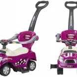 jazdiace auto s vodiacou tyčou Coupe fialové