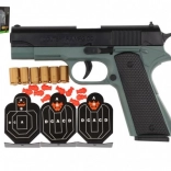 Pištoľ na penové náboje s terčom