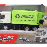 Smetiarske auto s cúvacím chodom z kovu a plastu