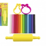 Modelína NARA kreatívna sada s vykrajovačkami a valčekom