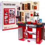 interaktívna detská kuchynka s vodovodným kohútikom, svetlami a zvukmi, 58 dielov