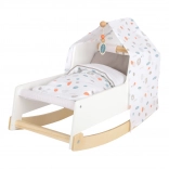 Kolíska pre bábiky SMALL FOOT Little Button s baldachýnom