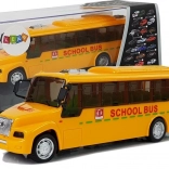 Školský autobus s ťahovými svetlami a zvukmi, otváracie dvere