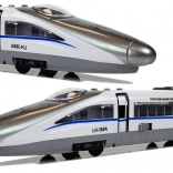 Vláčik Pendolino s ťahadlom biely so zvukom a svetlami