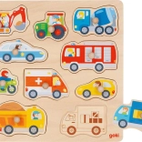 Drevená vkladačka Dopravné prostriedky