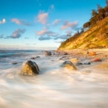 Diamantové maľovanie Skalnatá pláž 30x40cm