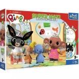 Obojstranné Puzzle Super Maxi Bing a priatelia