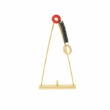 Drevená hojdačka pre panáčikov s pružinou