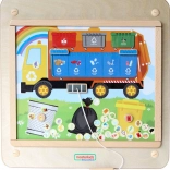 Masterkidz vzdelávacia tabuľa triedenie odpadu Montessori