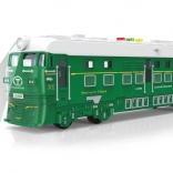 Vlak na zotrvačník so svetelnými a zvukovými efektmi s projekciou – zelený 33 cm