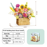 Stavebnica jarná kytica v košíku, 1615 dielikov