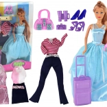 Bábika s príslušenstvom a cestovná sada