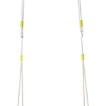 WOODY skladací hojdací kruh, oranžový, priemer 103 cm