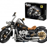 Stavebnica čierny motocykel 455 dielikov