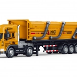 Kovový ťahač sklápacie vozidlo so svetelnými a zvukovými efektmi 42 cm