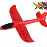 Hádzačie polystyrénové lietadlo 22 cm, 4 farby, v sáčku
