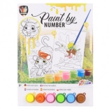 Maľovanie podľa čísiel - dinosaurus/tiger