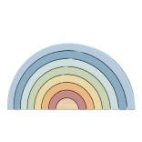 Drevená pastelová dúha TOOKY TOY Montessori stavebnica