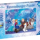 Puzzle Ravensburger Ľadové kráľovstvo - Ľadová mágia 100 dielikov
