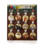 Mojo displej so 72 príveskami na kľúče – lesné zvieratká